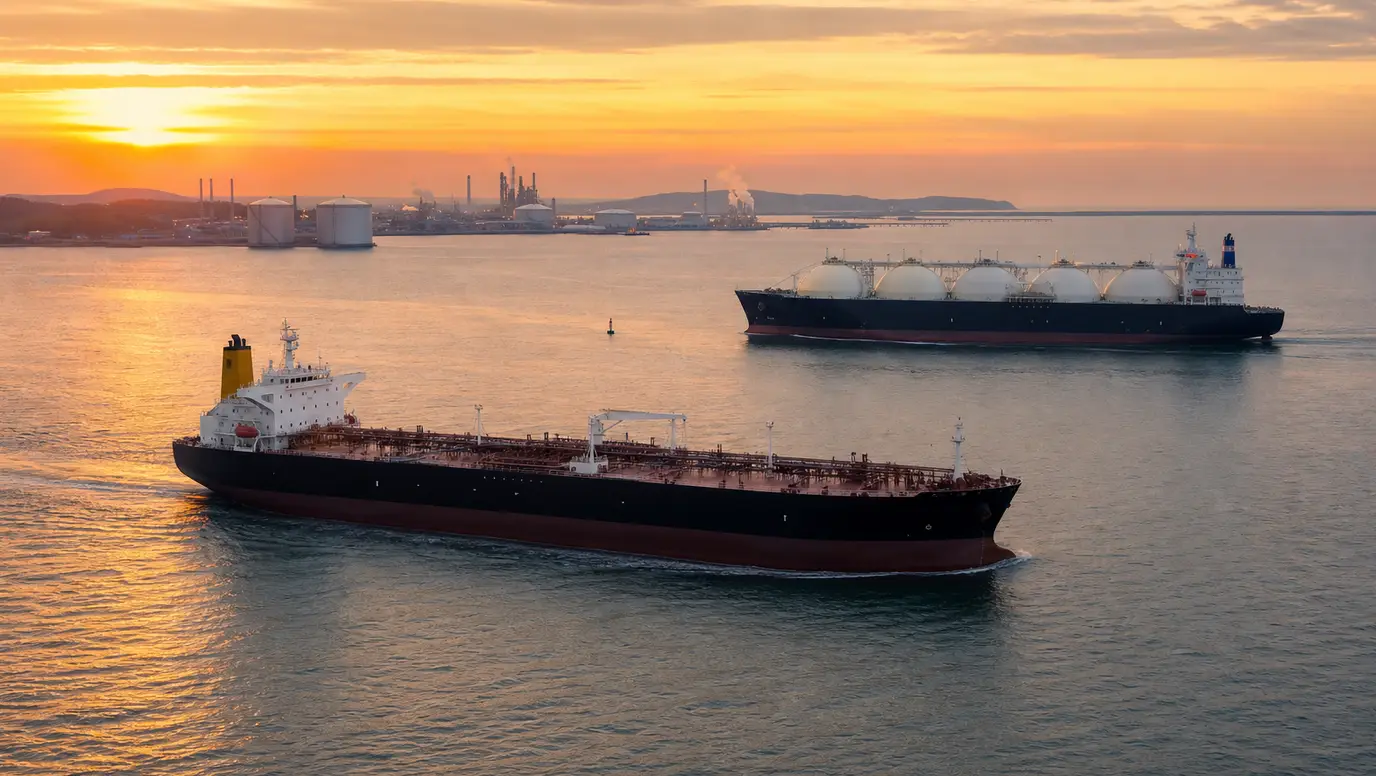 Gas and Crude Retreat as Shipping-Risk Premium Eases Across Energy Markets
