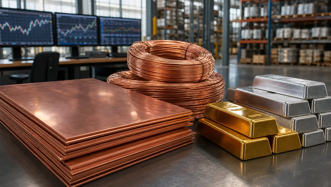 Copper Leads Metals Rebound as Softer Dollar Revives Gold and Silver Demand