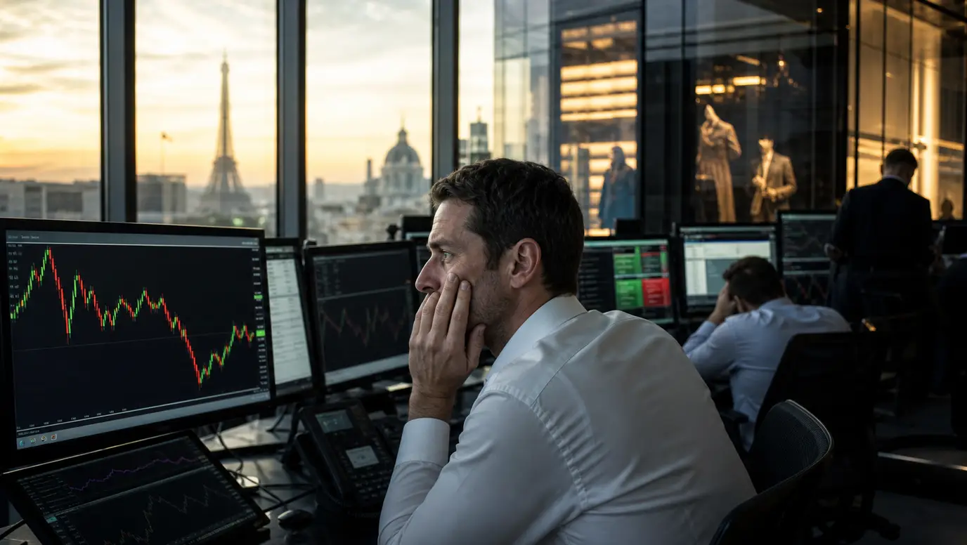 CAC 40 Slides as Luxury Selloff Splits European Indexes Before ECB Test