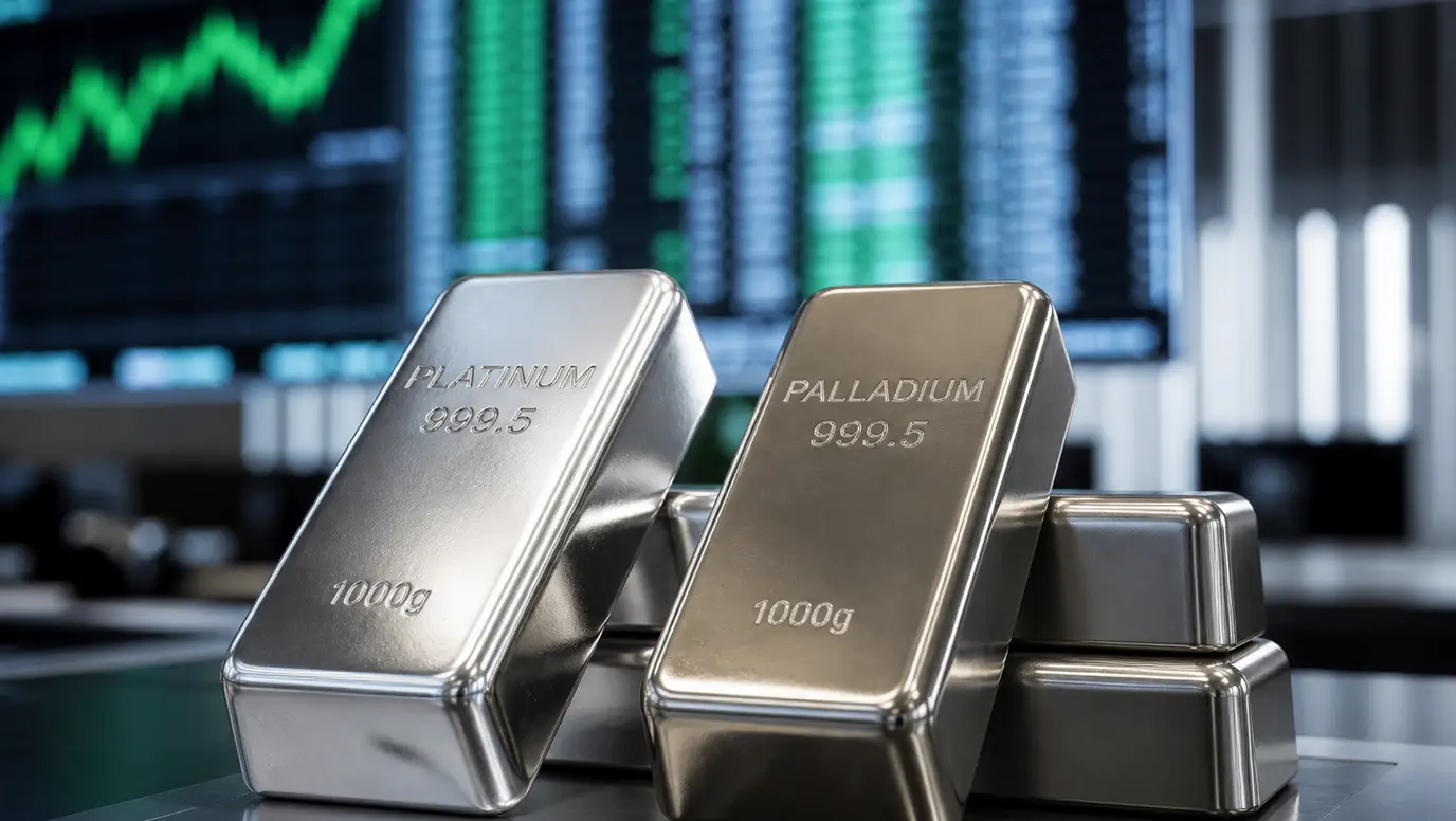 Platinum and Palladium Rebound as Softer Dollar Lifts Metals Before US Jobs Data