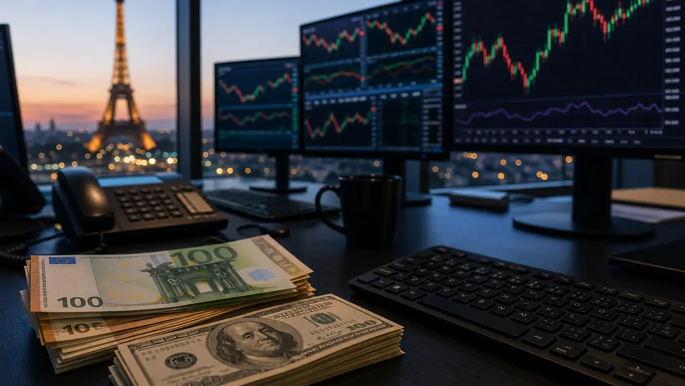 Euro Forex Slide Deepens as French Bond Stress Meets Softer U.S. Jobs Data