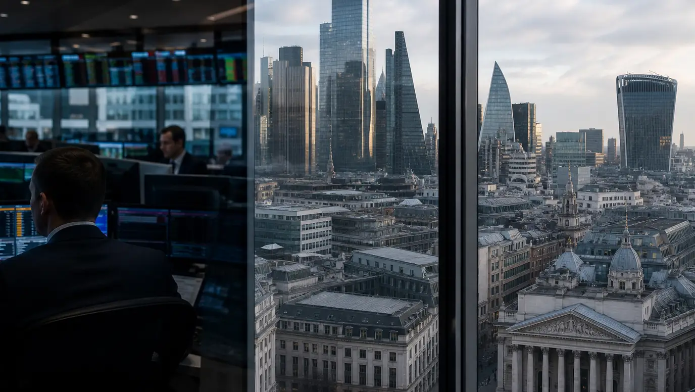 FTSE 100 Hits Three-Week High as Bank Stocks and Lower Gilt Yields Lift London Index