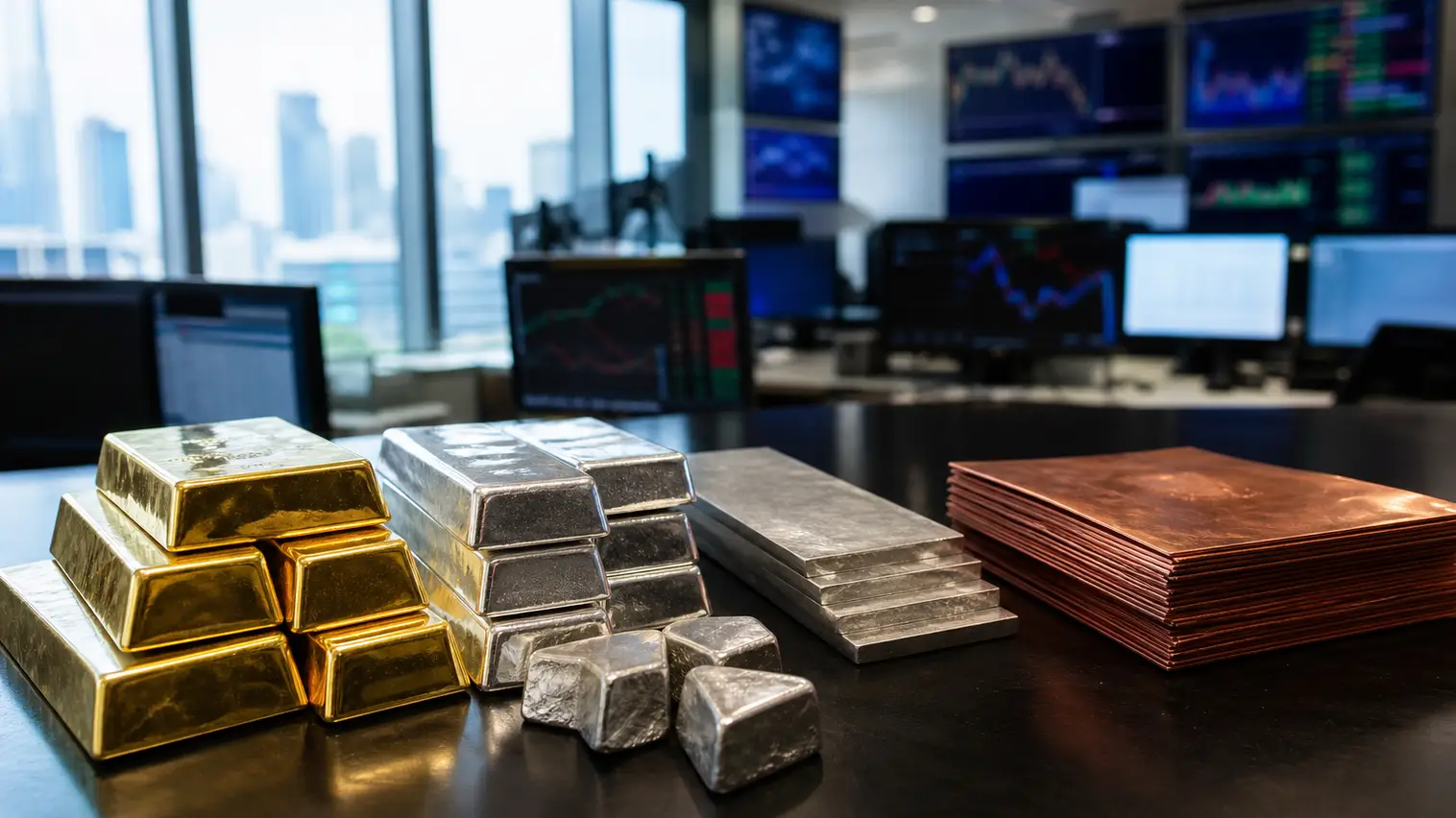Gold Slips as Platinum, Silver and Copper Keep Metals Trade Split