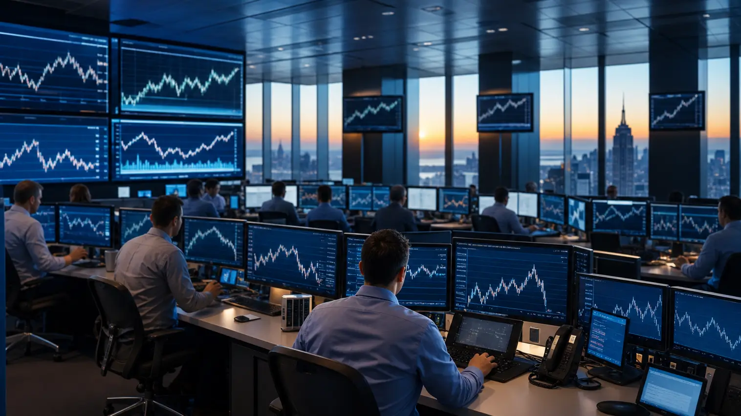 Dow Record Keeps Index Traders Defensive as Nasdaq Rally Faces Treasury Yield Test
