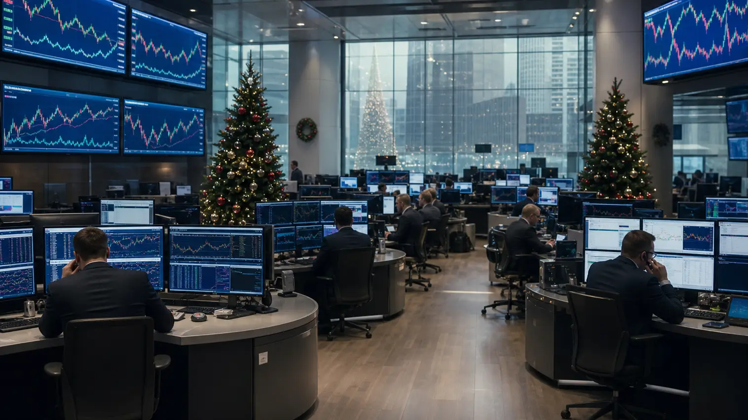 Dow Record Sets Up Global Index Rally as U.S. Holiday Thins Trading