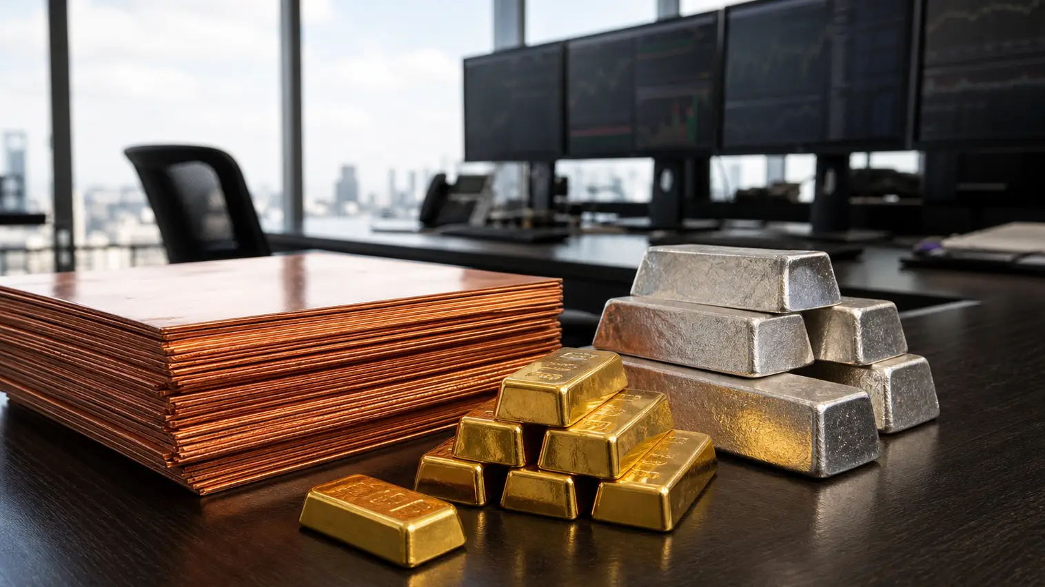 Copper Pullback Keeps Metals Market Defensive as Gold and Silver Watch Yields