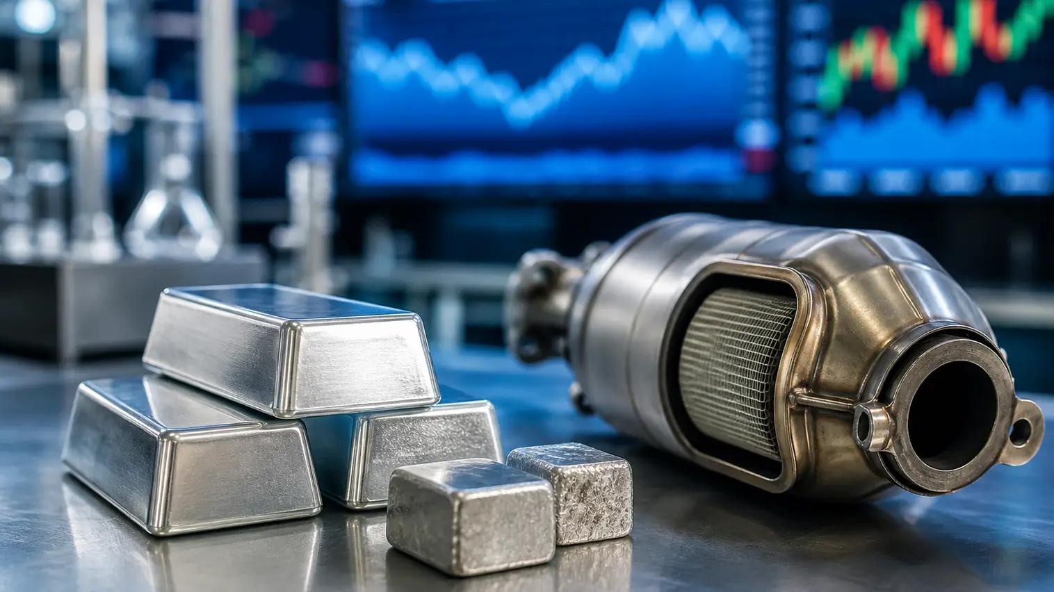 Palladium Metals Market Tests $1,050 as Platinum Premium Widens Before Federal Reserve Week