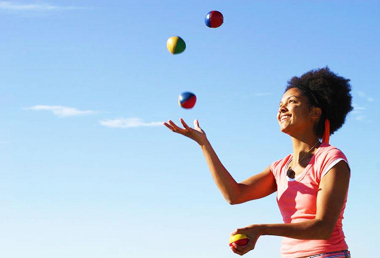 Juggling Exercise, Life and Contentment - Tips n Tricks