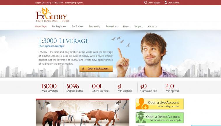 FxGlory (forex broker for US citizens)