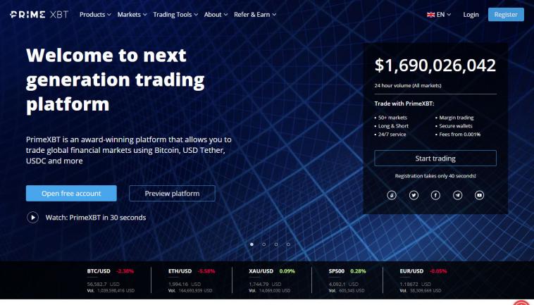 PrimeXBT (binary options broker)